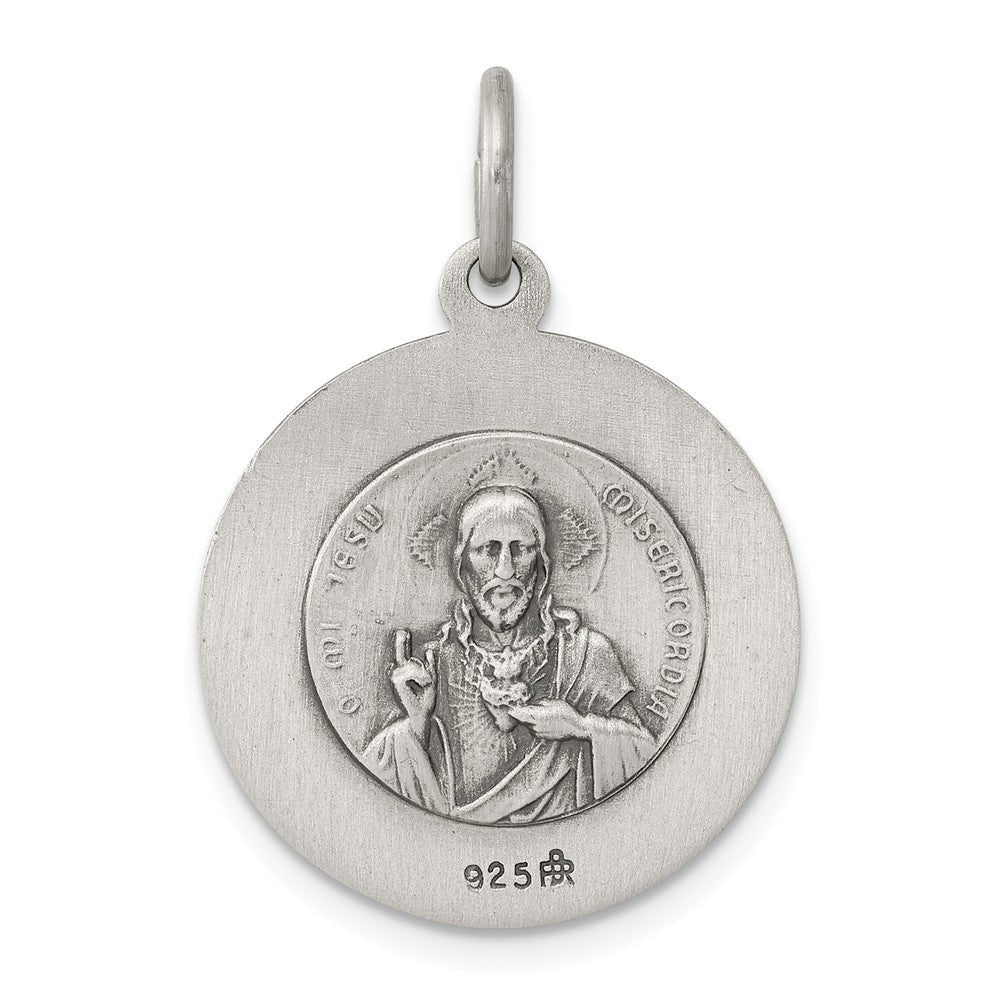 Million Charms 925 Sterling Silver Queen Of The Holy Scapular Medal