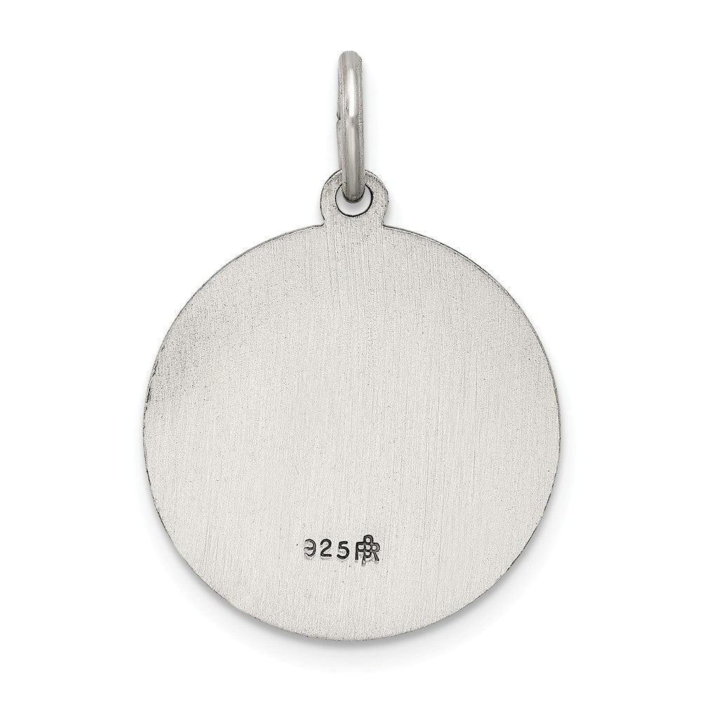 Million Charms 925 Sterling Silver Antiqued Religious Saint Joseph Medal