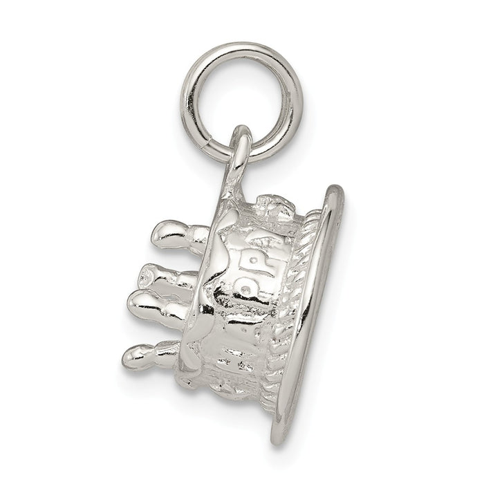 Million Charms 925 Sterling Silver Happy Birthday Cake Charm