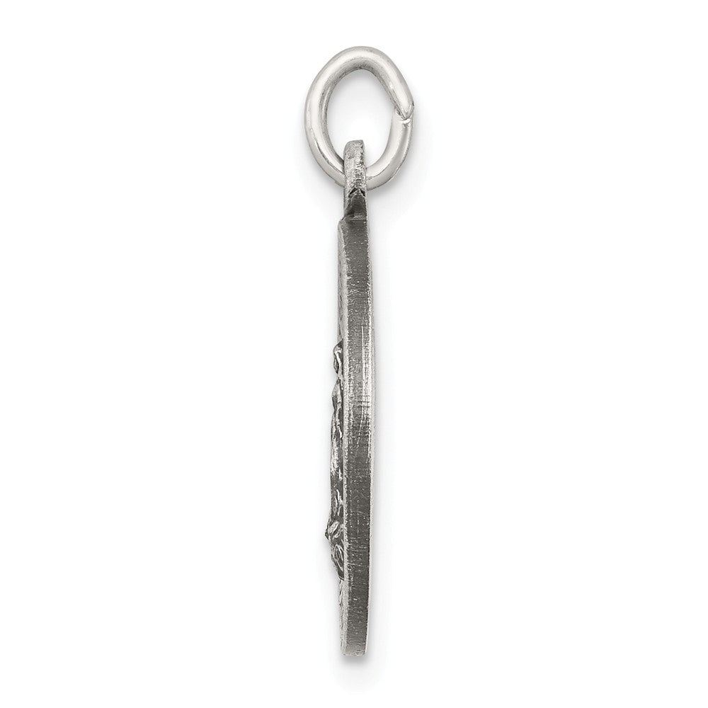 Million Charms 925 Sterling Silver Antiqued Religious Miraculous Medal