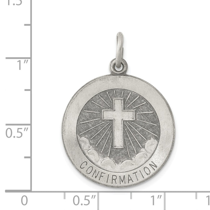 Million Charms 925 Sterling Silver Confirmation Medal Charm