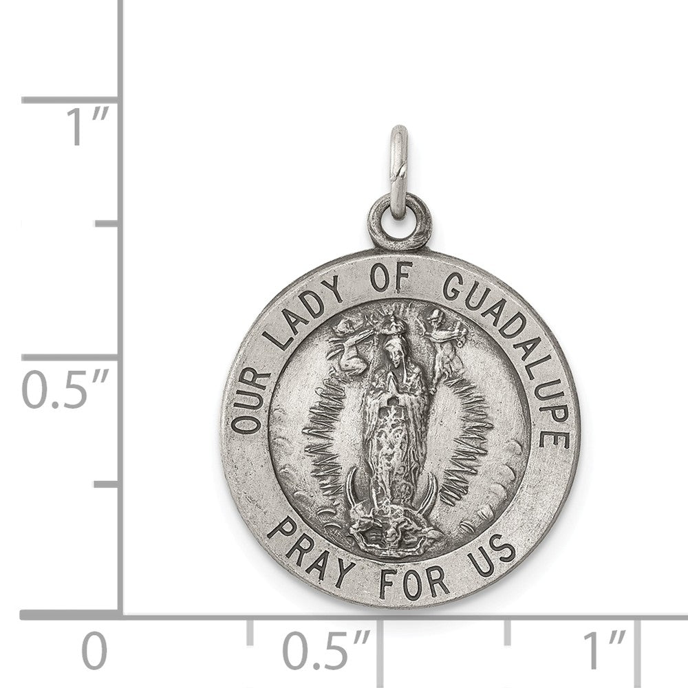 Million Charms 925 Sterling Silver Relgious Our Lady Of Guadalupe Medal