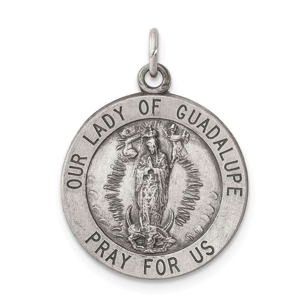 Million Charms 925 Sterling Silver Relgious Our Lady Of Guadalupe Medal