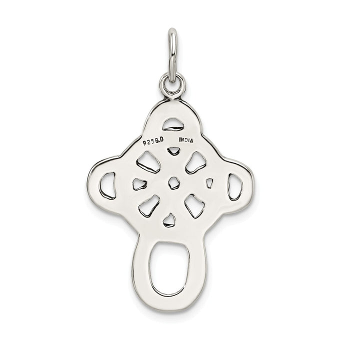 Million Charms 925 Sterling Silver Celtic Relgious Cross Pendant