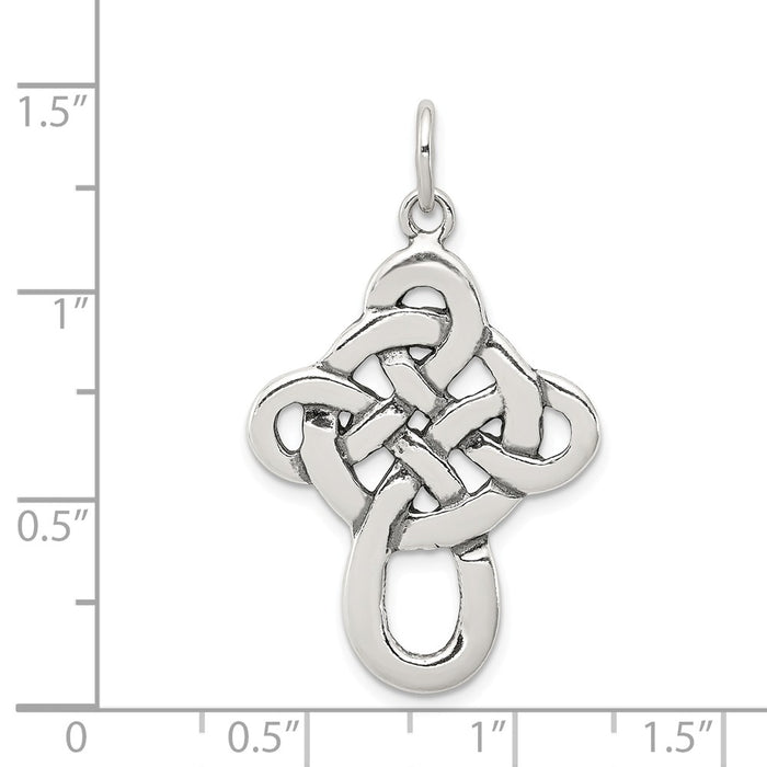 Million Charms 925 Sterling Silver Celtic Relgious Cross Pendant