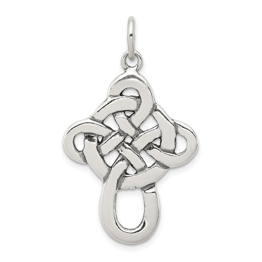 Million Charms 925 Sterling Silver Celtic Relgious Cross Pendant
