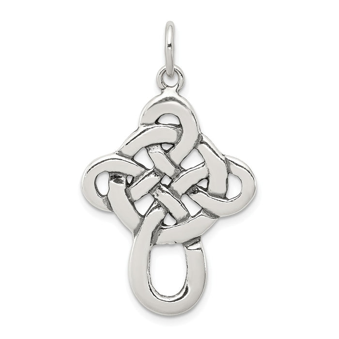 Million Charms 925 Sterling Silver Celtic Relgious Cross Pendant