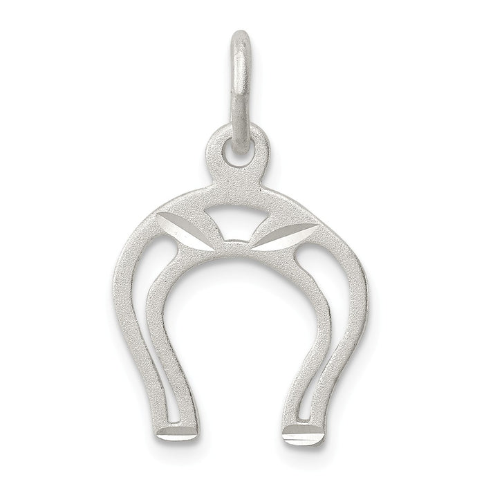 Million Charms 925 Sterling Silver Open Style Horseshoe Charm