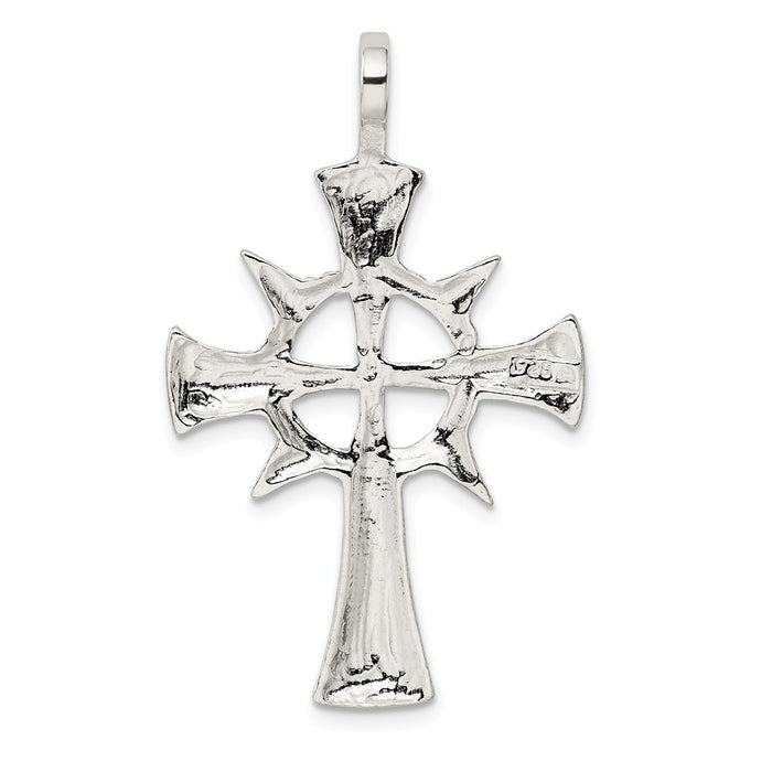 Million Charms 925 Sterling Silver Iona Relgious Cross Pendant