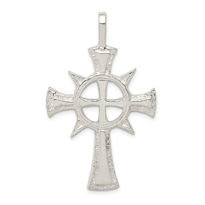 Million Charms 925 Sterling Silver Iona Relgious Cross Pendant