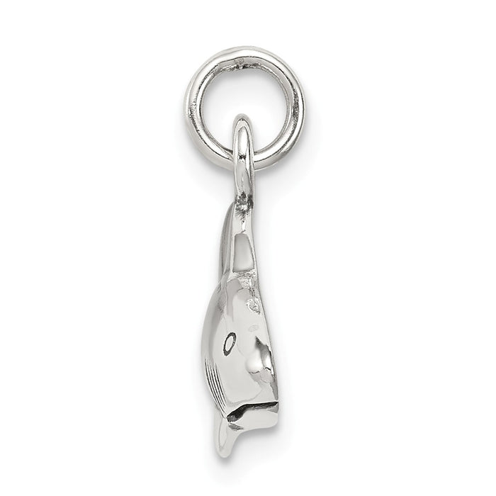 Million Charms 925 Sterling Silver Antique Shark Charm