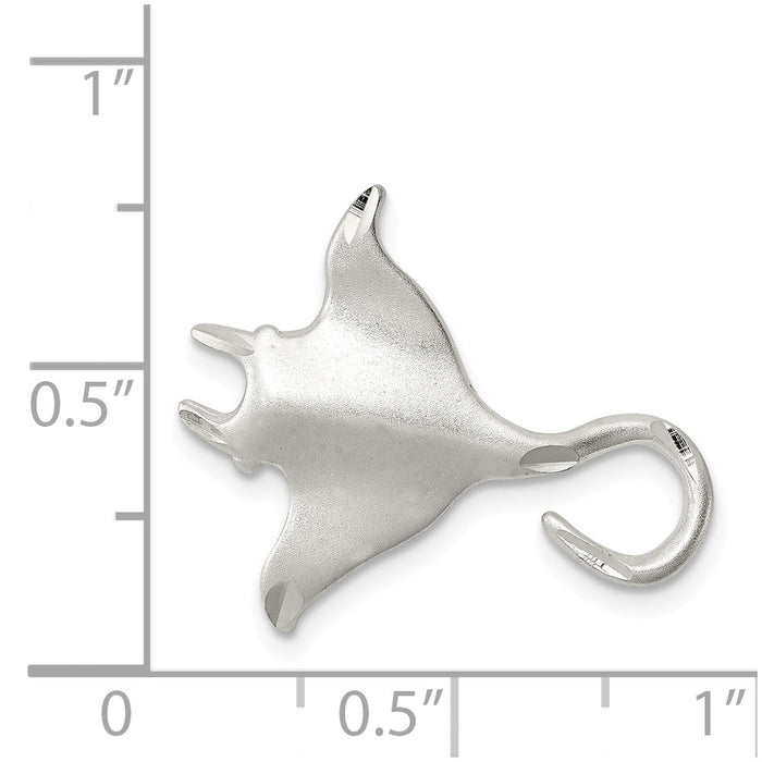 Million Charms 925 Sterling Silver Stingray Charm