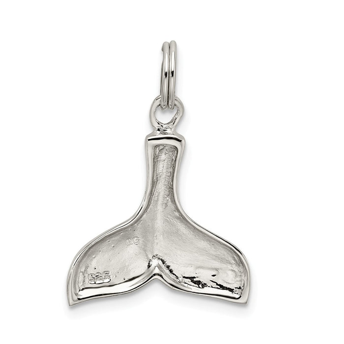 Million Charms 925 Sterling Silver Whale Tail Charm