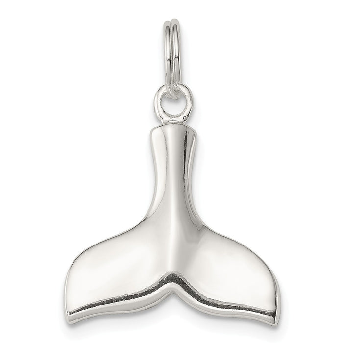 Million Charms 925 Sterling Silver Whale Tail Charm