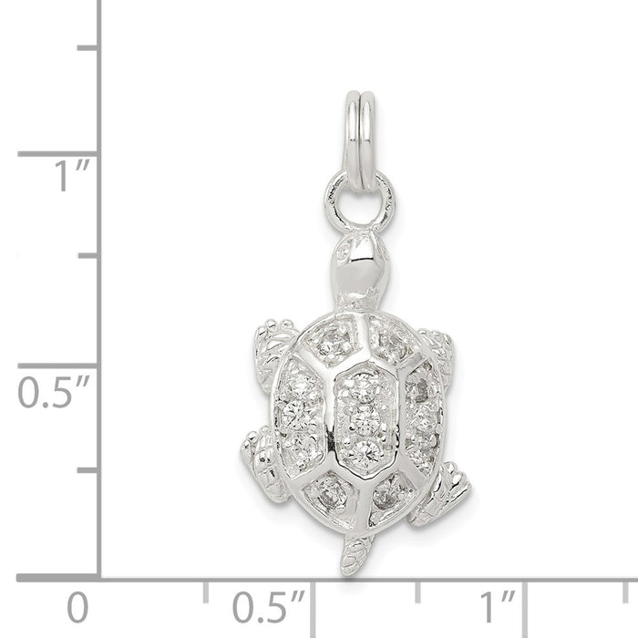 Million Charms 925 Sterling Silver Turtle Charm