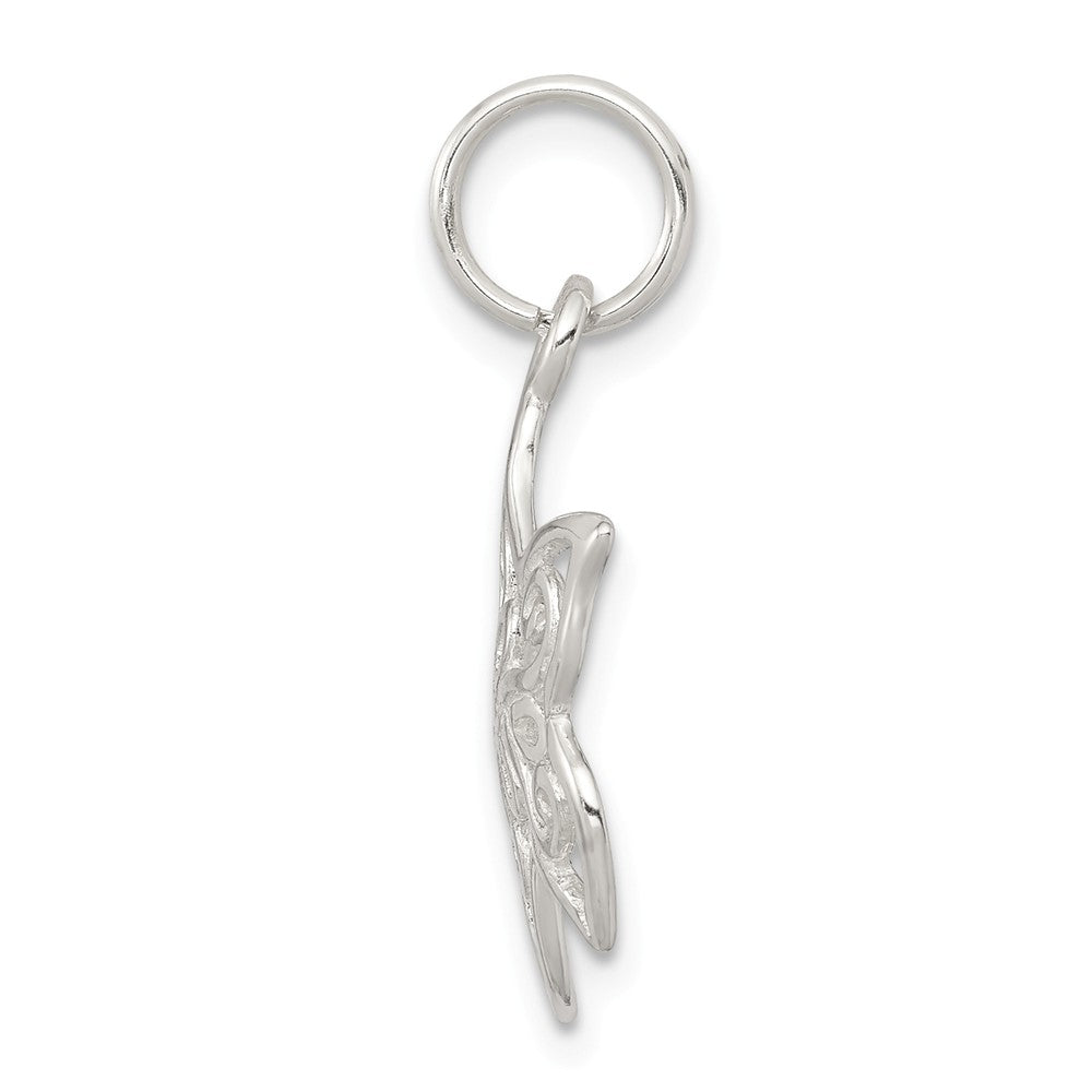 Million Charms 925 Sterling Silver Filigree Nautical Starfish Charm