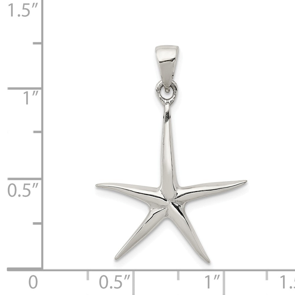 Million Charms 925 Sterling Silver Nautical Starfish Pendant