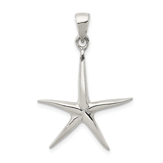 Million Charms 925 Sterling Silver Nautical Starfish Pendant