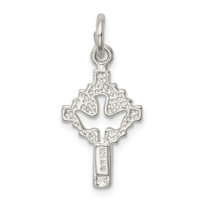 Million Charms 925 Sterling Silver Dove Relgious Cross Charm
