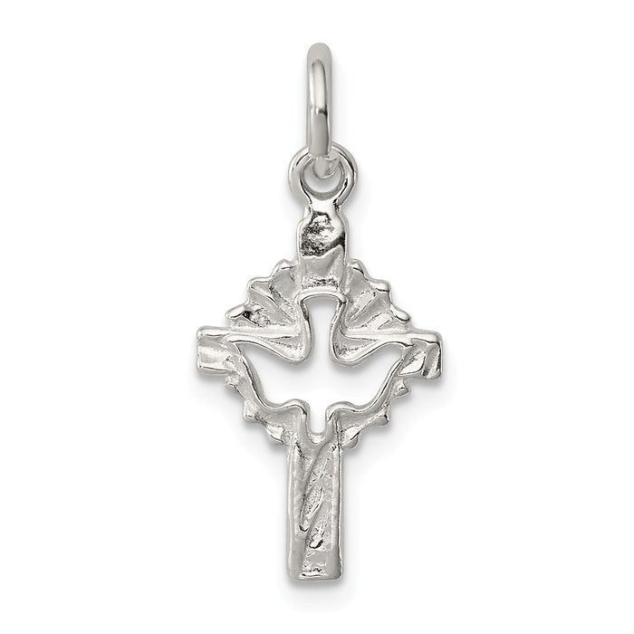 Million Charms 925 Sterling Silver Dove Relgious Cross Charm