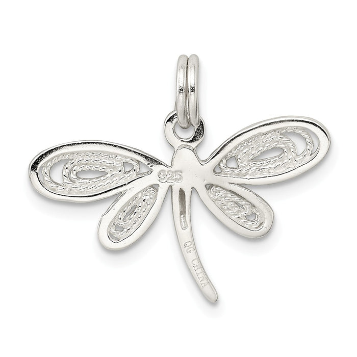 Million Charms 925 Sterling Silver Dragonfly Charm