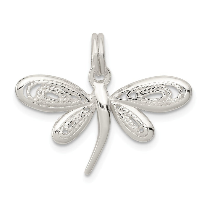 Million Charms 925 Sterling Silver Dragonfly Charm