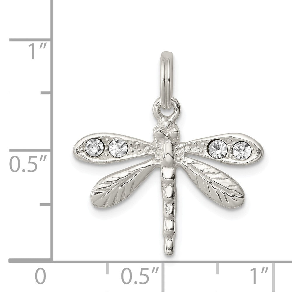 Million Charms 925 Sterling Silver Preciosa Austrian Crystal Dragonfly Charm