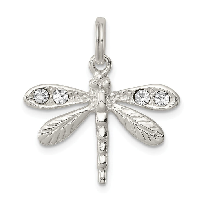 Million Charms 925 Sterling Silver Preciosa Austrian Crystal Dragonfly Charm