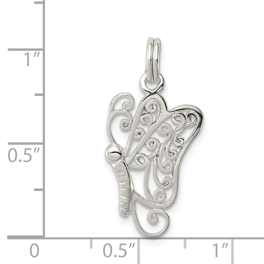 Million Charms 925 Sterling Silver Butterfly Charm