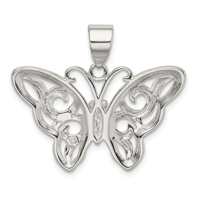 Million Charms 925 Sterling Silver Butterfly Pendant