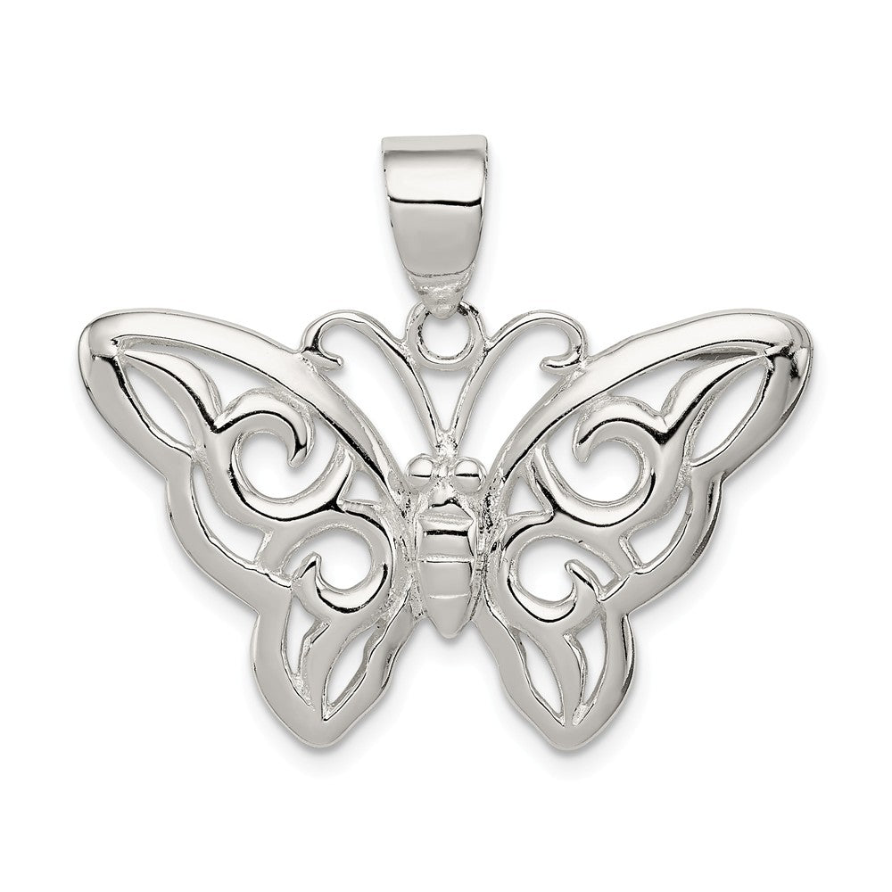 Million Charms 925 Sterling Silver Butterfly Pendant