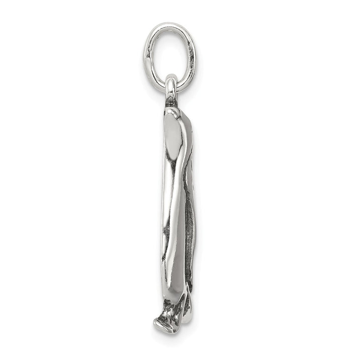 Million Charms 925 Sterling Silver Antiqued Penguin Charm