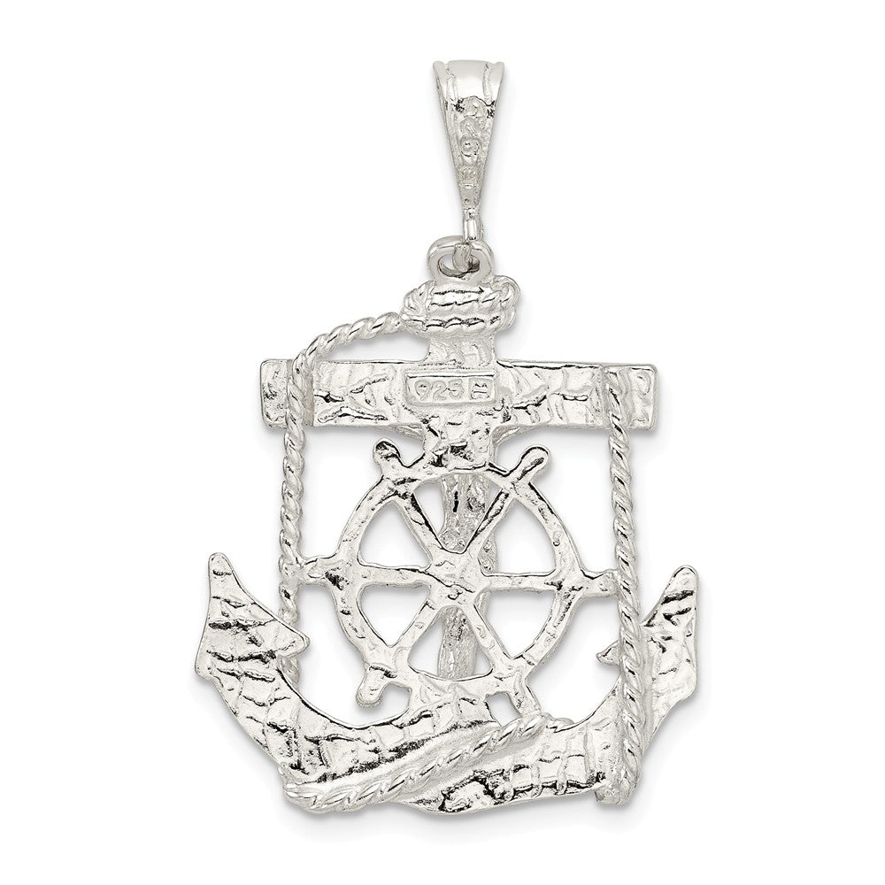 Million Charms 925 Sterling Silver Mariner Relgious Cross Pendant