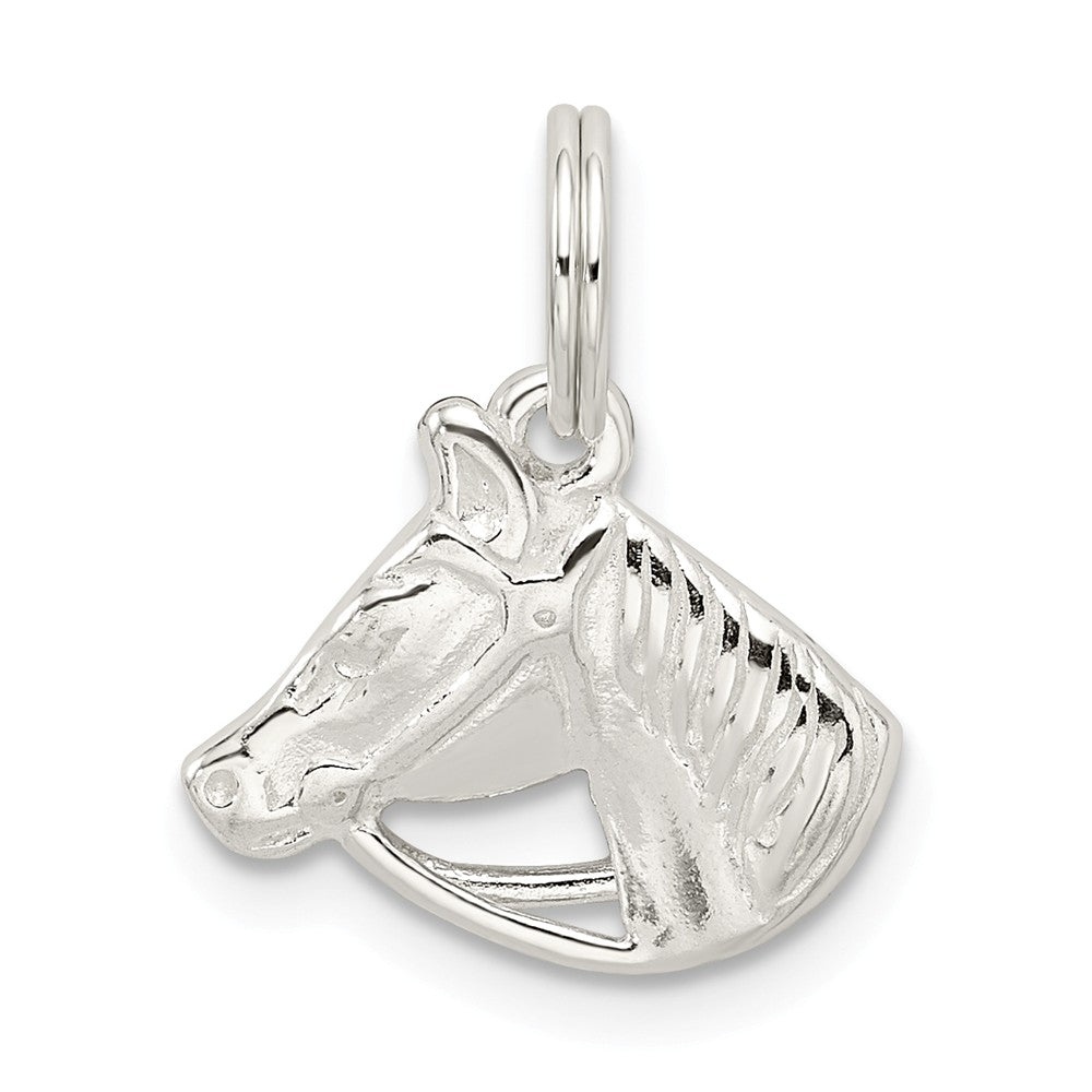 Million Charms 925 Sterling Silver Horse Head With Bridle Charm