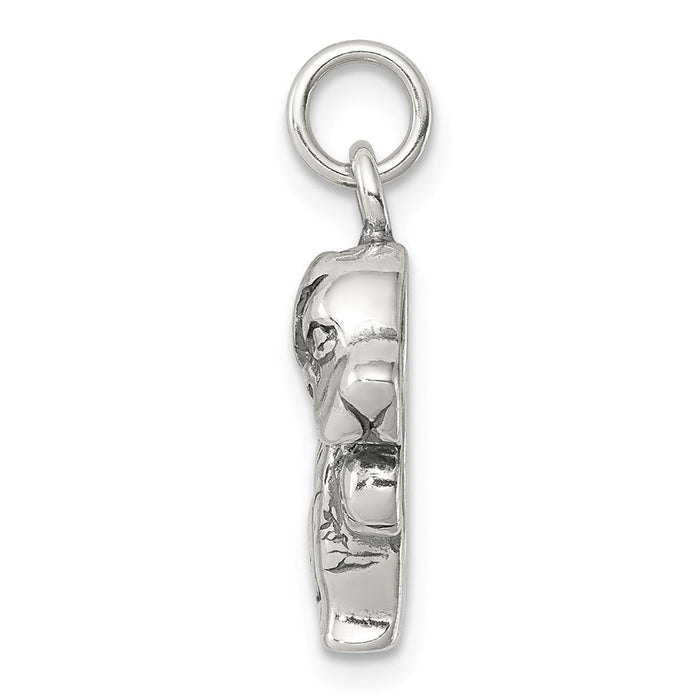 Million Charms 925 Sterling Silver Antique Religious Saint Bernard Charm