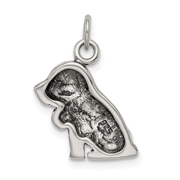 Million Charms 925 Sterling Silver Antique Religious Saint Bernard Charm