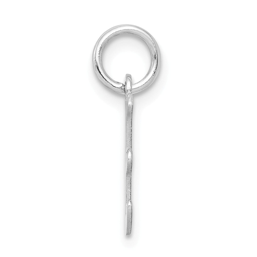 Million Charms 925 Sterling Silver Rhodium-Plated Small Alphabet Letter Initial E Charm