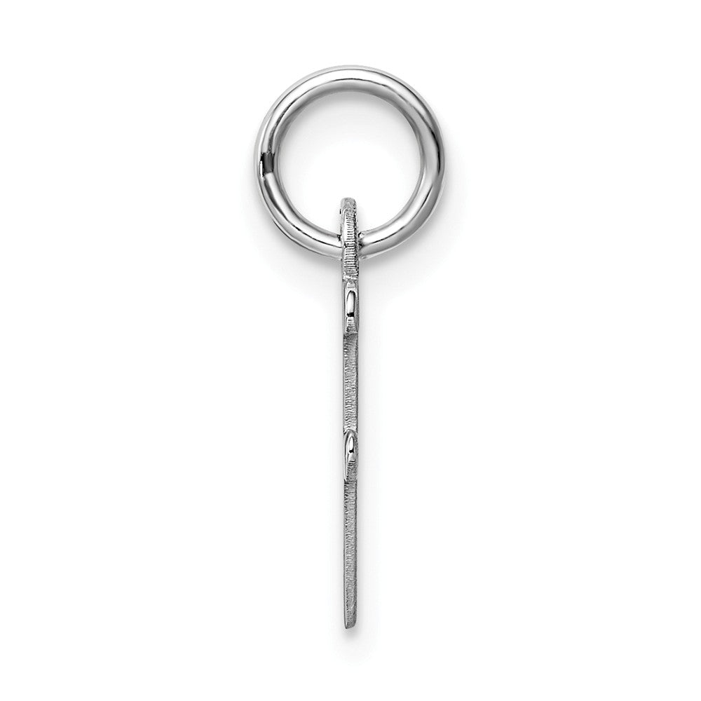 Million Charms 925 Sterling Silver Rhodium-Plated Small Alphabet Letter Initial F Charm