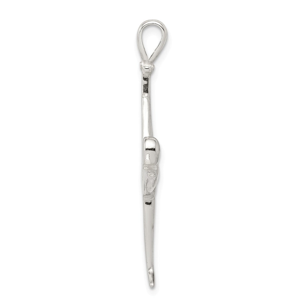Million Charms 925 Sterling Silver Gymnast Pendant
