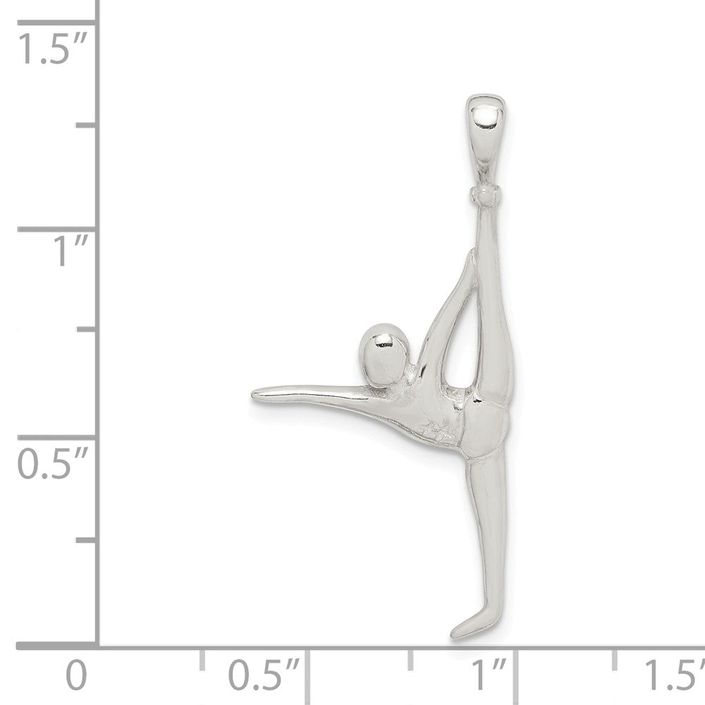 Million Charms 925 Sterling Silver Gymnast Pendant