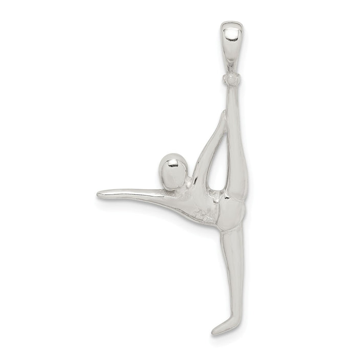 Million Charms 925 Sterling Silver Gymnast Pendant