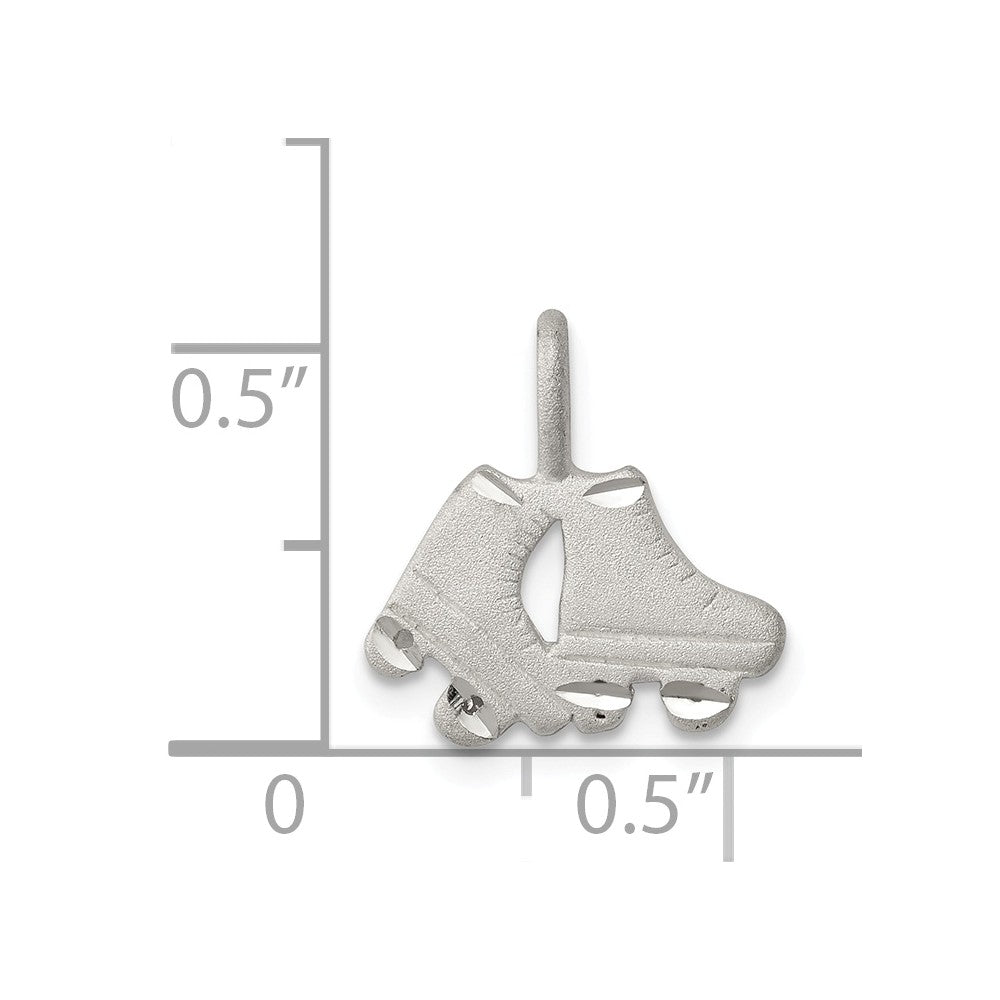 Million Charms 925 Sterling Silver Roller Skates Pendant
