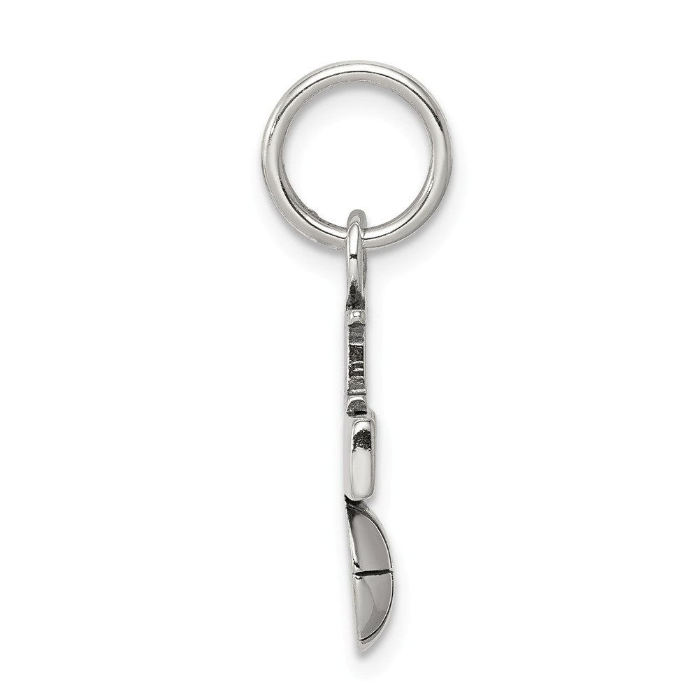 Million Charms 925 Sterling Silver Antique I (Heart) Sports Basketball Charm