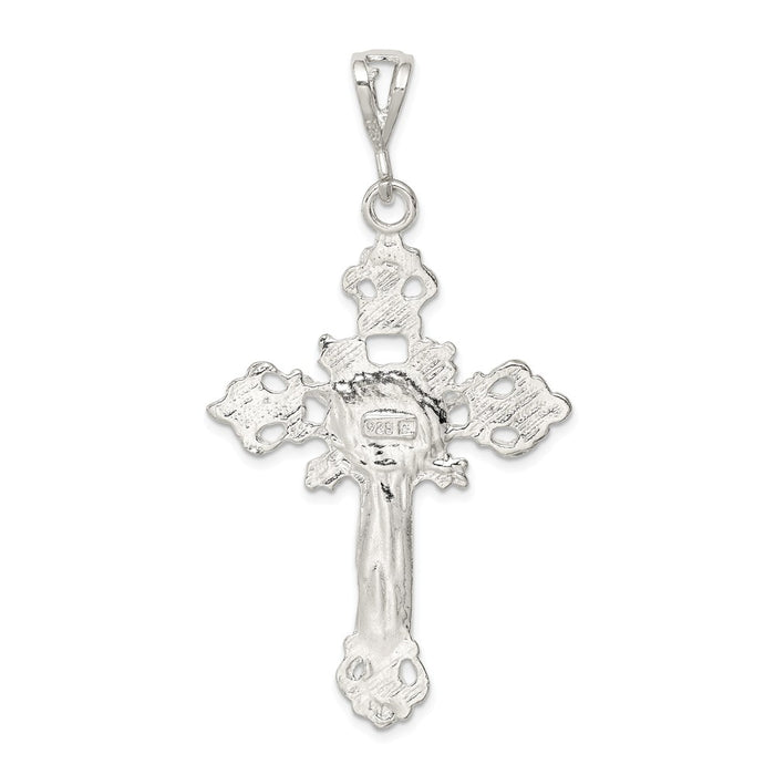 Million Charms 925 Sterling Silver Inri Relgious Crucifix Pendant