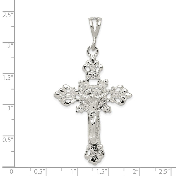 Million Charms 925 Sterling Silver Inri Relgious Crucifix Pendant