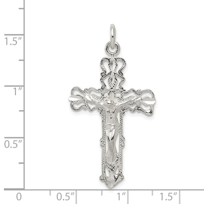 Million Charms 925 Sterling Silver Relgious Crucifix Pendant