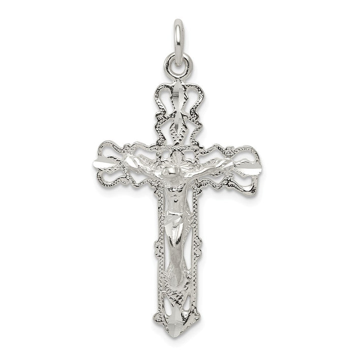 Million Charms 925 Sterling Silver Relgious Crucifix Pendant