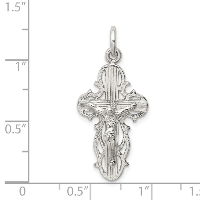 Million Charms 925 Sterling Silver Relgious Crucifix Pendant