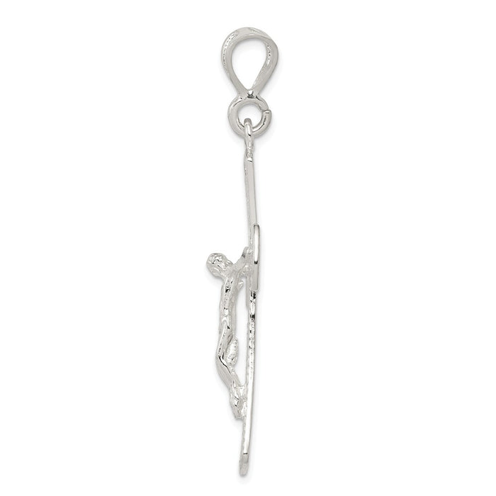 Million Charms 925 Sterling Silver Relgious Crucifix Pendant