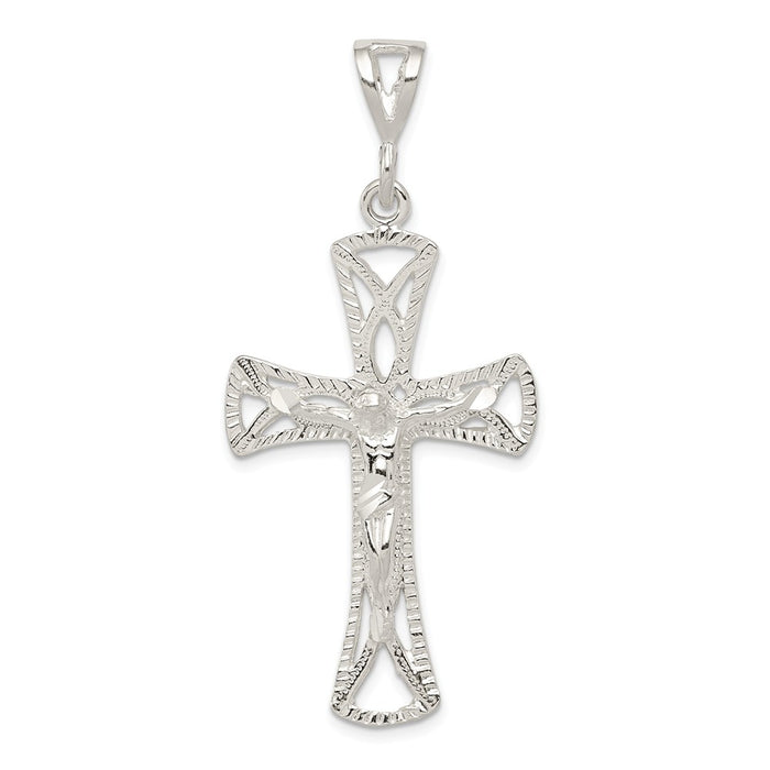 Million Charms 925 Sterling Silver Relgious Crucifix Pendant